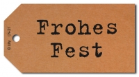 Geschenkanhänger Frohes Fest - 50 Stück