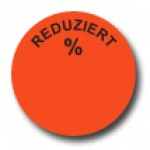 Aktionsetiketten W-017 rund mit Druck - Reduziert %